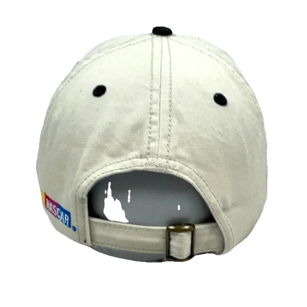 Nascar‎ Hat Cap Strap Back Tan White Ryan Newman Alltel Racing Y2K Dad Baseball